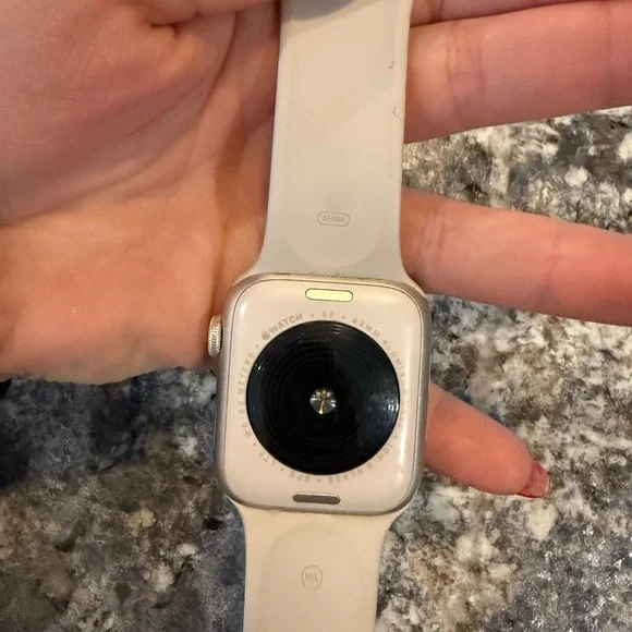 Apple Watch with Cream Band - Picture 3 of 4